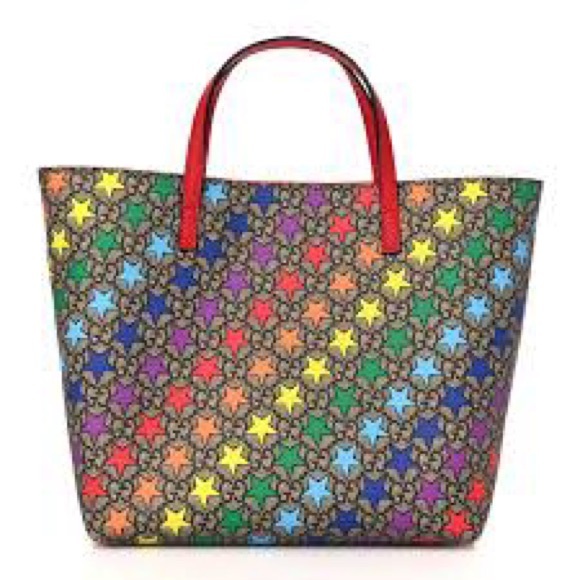 Gucci GG supreme mini star Rainbow Star Pattern Tote Bag kids - Picture 11 of 13